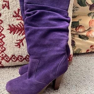 Purple Colin Stuart suede Boots